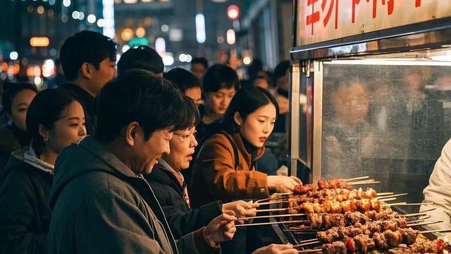 韓國游客上海排長隊嘗羊肉串，美食成文化交融縮影-圖2