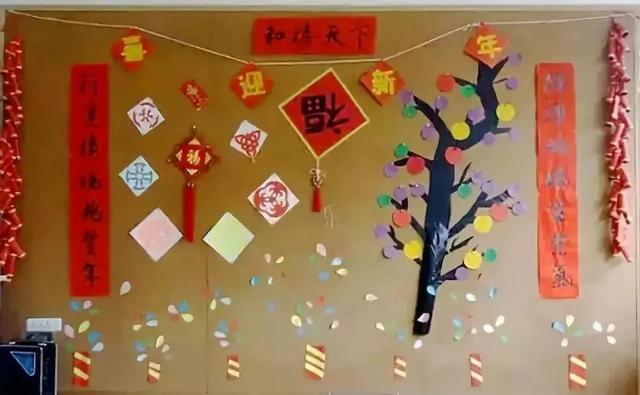 幼兒園元旦環(huán)創(chuàng)設計大賞，主題墻、吊飾與門裝飾-圖11